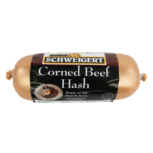 Schweigert Meats' Corned Beef Hash front packaging.