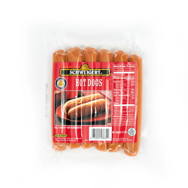 Schweigerts Meats - Regular Stadium Hot Dogs - 13.7oz