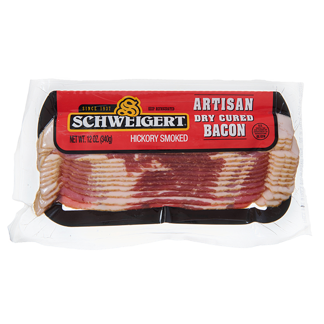 Schweigert Meats 12oz. Hickory Smoked Dry Cured Artisan bacon